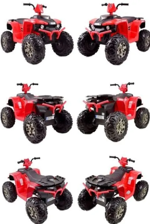 DUŻY QUAD NA AKUMULATOR, MIĘKKIE SIEDZENIE, MIĘKKIE KOŁA/CH9955