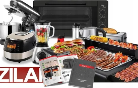 DUŻY STOJĄCY GRILL ELEKTRYCZNY OGRODOWY TERMOSTAT 2400W 6W1 XXL