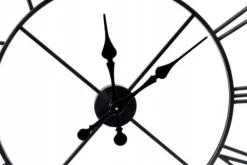 DUŻY ZEGAR ŚCIENNY METALOWY NA ŚCIANĘ LOFTOWY RZYMSKI RETRO LOFT