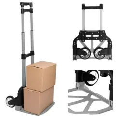 Dwukołowy wózek magazynowy transportowy składany ręczny młynarka 75kg