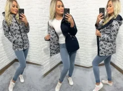 DWUSTRONNA PARKA kurtka Z KAPTUREM 3 KOLORY S