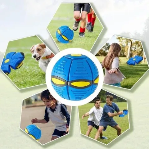 Dyskopiłka Frisbee 2w1 Latający Dysk Ufo Piłka Zabawka Do Rzucania