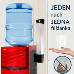 Dyspenser na kubki ViO C1 Czarny - Podajnik kubków do wody magnetyczny