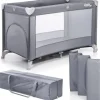 Łóżeczko turystyczne kojec Moolino FUN light gray