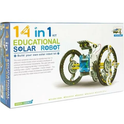 Edukacyjny Zestaw Solarny Robot 13w1 - Pies, Łódka