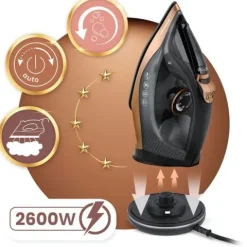 Żelazko bezprzewodowe parowe 2600W Berdsen BD-333 ceramiczna powłoka