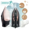Żelazko parowe 3000W Berdsen BD-332 ceramiczna powłoka praca w pionie