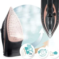 Żelazko parowe 3000W Berdsen BD-332 ceramiczna powłoka praca w pionie