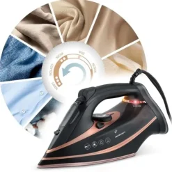 Żelazko parowe 3000W Berdsen BD-332 ceramiczna powłoka praca w pionie