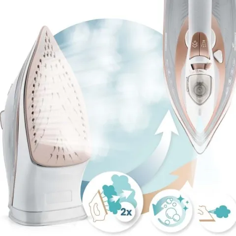 Żelazko parowe 3000W Berdsen BD-332 ceramiczna powłoka praca w pionie