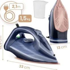 Żelazko parowe 3000W Berdsen BD-330 ceramiczna powłoka praca w pionie