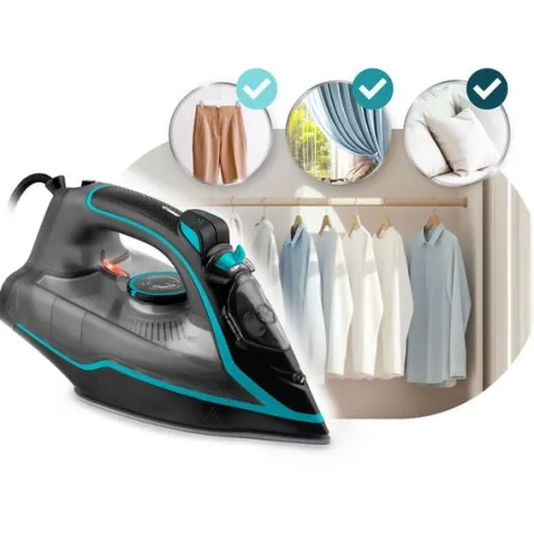 Żelazko parowe 2600W Berdsen BD-331 ceramiczna powłoka praca w pionie