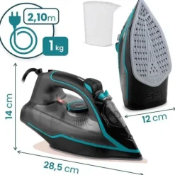 Żelazko parowe 2600W Berdsen BD-331 ceramiczna powłoka praca w pionie