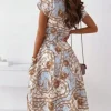 ELEGANCKA SUKIENKA VINTAGE MIDI DAMSKA SUKNIA STYLOWA KLASYCZNA BŁ 42 XL