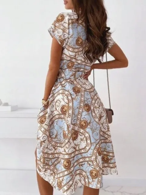 ELEGANCKA SUKIENKA VINTAGE MIDI DAMSKA SUKNIA STYLOWA KLASYCZNA BŁ 42 XL