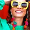 Elegancki Boho Łańcuszek Do Okularów Pompon Brelok