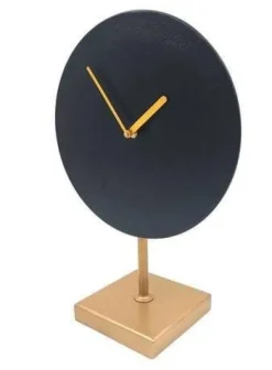 Elegancki zegar metalowy okrągły - 4122