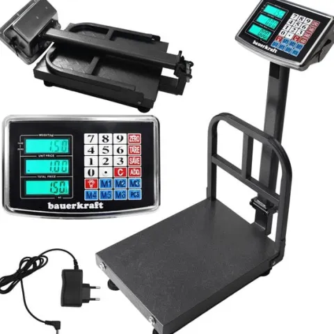 Elektroniczna waga magazynowa sklepowa platformowa towarowa przemysłowa LCD