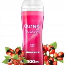 Żel Intymny DUREX PLAY GUARANA 2w1 200ml Duży Lubrykant Wodny Sex Masaż