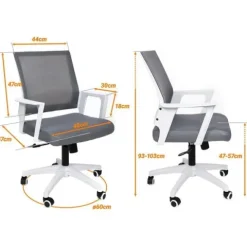 Ergonomiczny fotel obrotowy F360 (Oliwkowy)