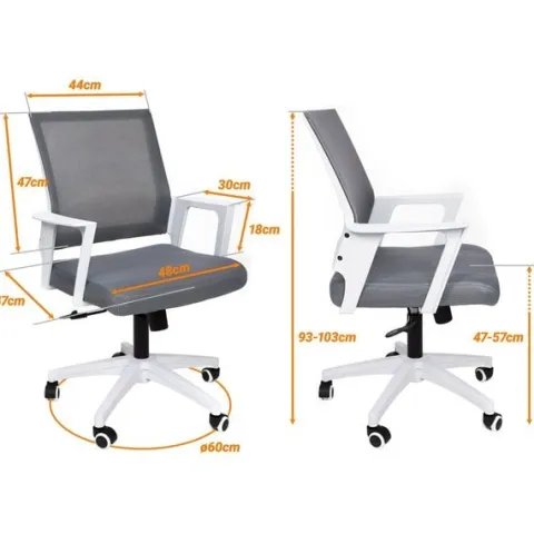 Ergonomiczny fotel obrotowy F360 (Oliwkowy)