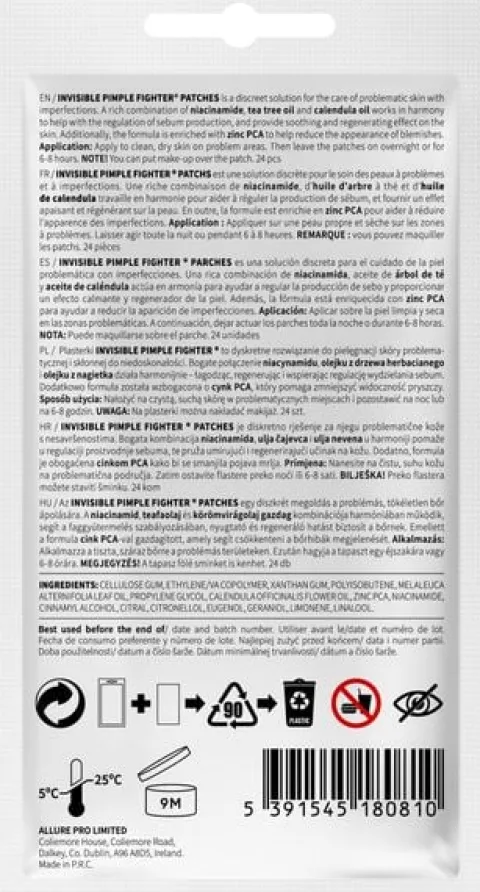 ERNE PLASTRY NA WYPRYSKI Z FORMUŁĄ NA BAZIE NIACYNAMIDU NA DZIEŃ/NOC 24 SZT