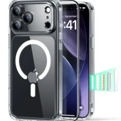 Etui ESR Classic Hybrid do iPhone 17 Pro Przezroczyste + Szkło