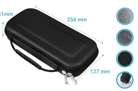 ETUI FUTERAŁ WZMOCNIONY DO NINTENDO SWITCH OLED + SZKŁO HARTOWANE HEG-001
