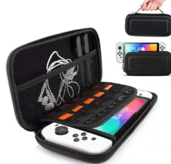 ETUI FUTERAŁ WZMOCNIONY DO NINTENDO SWITCH OLED + SZKŁO HARTOWANE HEG-001