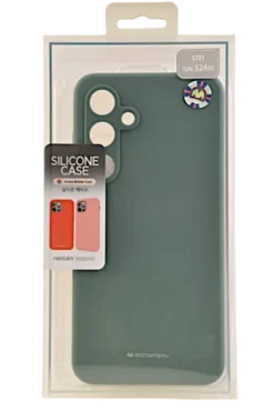 Etui Mercury Goospery Silicone do Samsung Galaxy S24 Fe zielony