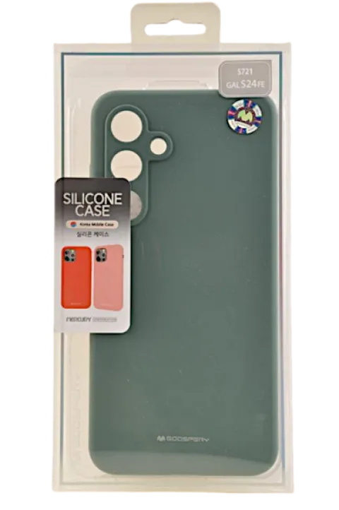Etui Mercury Goospery Silicone do Samsung Galaxy S24 Fe zielony