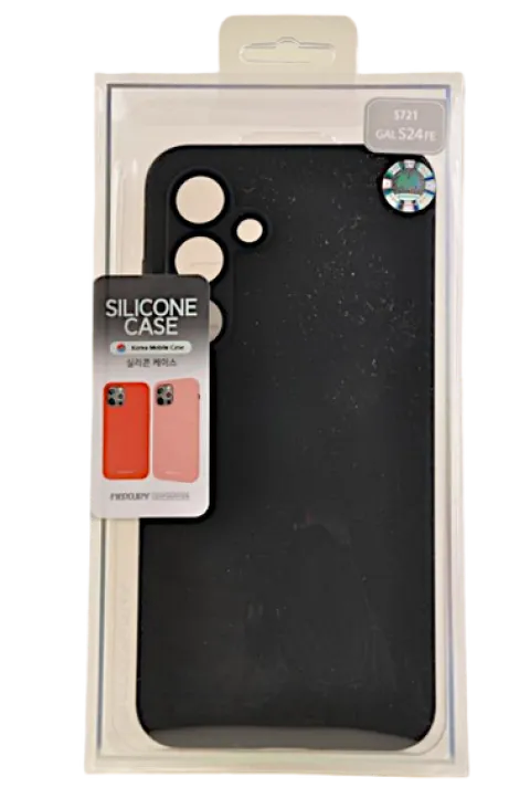 Etui Mercury Goospery Silicone do Samsung Galaxy S24 Fe czarny