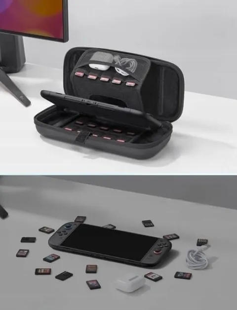 Etui Ochronne Do Nintendo Switch 2 Twarde Duża Pojemność Pasek Podróżne