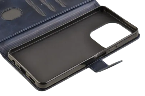Etui portfel Wallet do Oppo A40 / A40m granatowy
