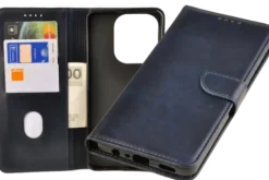Etui portfel Wallet do Oppo A40 / A40m granatowy