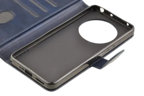 Etui portfel Wallet do Realme 12+ 5G / 12 Plus / 12 4G granatowy