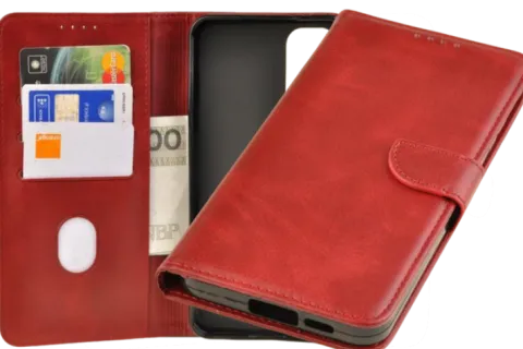 Etui portfel Wallet do Samsung Galaxy S24 FE czerwony