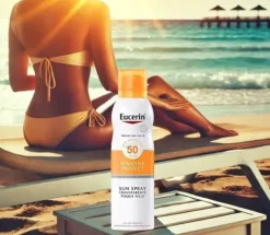 EUCERIN SPRAY MGIEŁKA OPALANIE WYSOKA OCHRONA SPF50 FILTR PRZECIWSŁONECZNY