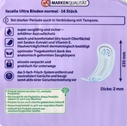 FACELLE PODPASKI HIGIENICZNE ULTRA NORMAL 16 SZT