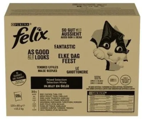 Felix SoGut Fantastic 120x85g Mix mięs i ryb galareta DE