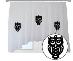FIRANA dziecięca Sowy AŻUROWE zawieszki 600x145