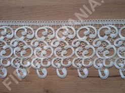 Firana gotowa 300x240, woal ecru, gipiura 15 cm