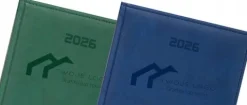 FIRMOWY KALENDARZ Z LOGO A4 2026 książkowy tygodniowy z grawerem