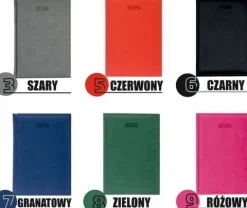 FIRMOWY KALENDARZ Z LOGO A4 2026 książkowy tygodniowy z grawerem