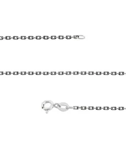 Fit Kolekcja - Łańcuszek srebrny LIGHT oksydowany 42 cm