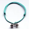 Fit Kolekcja - Bransoletka ze sznurka z wygiętą sztangą turquoise