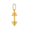 Fit Kolekcja - Pozłacana Zawieszka sztangielka DUMBBELL 006