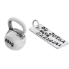 Fit Kolekcja - Srebrne zawieszki na łańcuszek KETTLEBELL 001 / OD JUTRA...