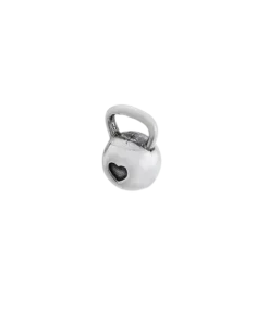 Fit Kolekcja - Zawieszka KETTLEBELL 003 MINI ❤ - oksydowane srebro