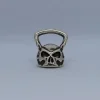 Fit Kolekcja - Zawieszka na łańcuszek srebrna KETTLEBELL CZASZKA